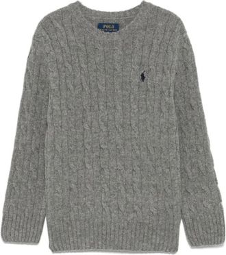 Polo Ralph Lauren Rondgebreide trui - Heren - Ronde hals truien - Grijs - S - Katoen - Truien & Vesten