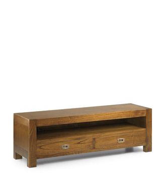 Moycor Mueble tv de madera marr&oacute;n anch. 130 cm