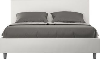 Les Tendances Adele Cama L.180 D.200 Malla Y Contenedor Blanco