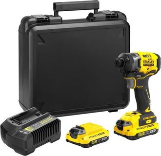 OEM Fatmax Sfmcf820d2k-qw - Atornillador De Impacto V20 Li-ion 18v Brushless 3 Velocidades Con 2 Bater&iacute;as 2ah, Cargador Y Malet&iacute;n - Stanley