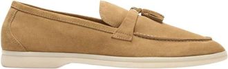 Scarosso Leandro Loafers - Heren - Loafers - Beige - 43 1/2 EU - Su&egrave;de - Schoenen