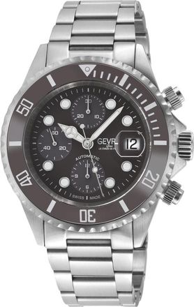 Gevril Group Wall Street Chrono Chronograph Automatic Grey Dial Mens Watch 4154A