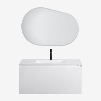 Sklum Sklum - Conjunto De Mueble De Ba&ntilde;o En Madera Con Lavabo Integrado Macrae