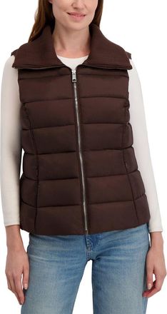 Shelli Segal Laundry By Shelli Segal Silky Puffer Vest