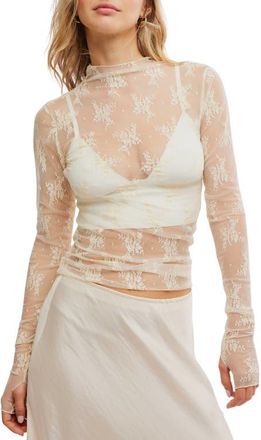 Free People Lady Lux Layering Top in Evening Creme at Nordstrom, Size X-Small
