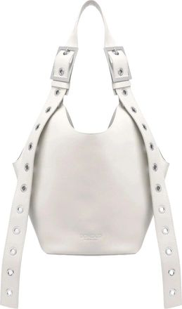Dondup Alabaster White Small Hobo Bag