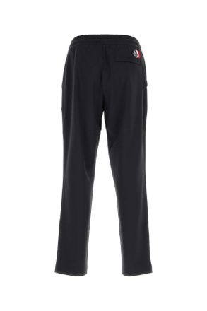 Moncler Mens Bottoms Joggers Navy Nylon Viscose Elastane