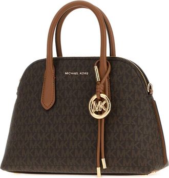 Michael Kors Womens Freddie Shoulder Bag Brown Fabric