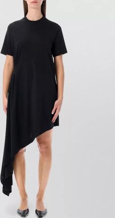 LouLou igary dress asymmetric hem crew neck