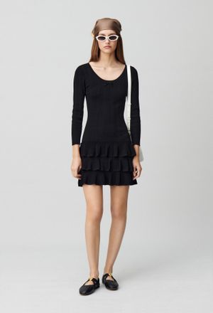Claudie Pierlot Robe courte maille fine