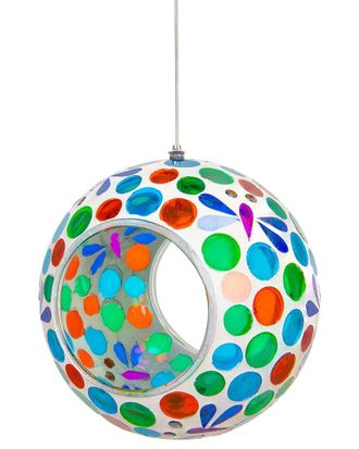 Sunnydaze Dragonfly Dreams Outdoor Hanging Fly-Through Bird Feeder