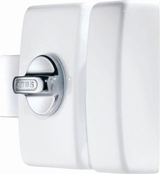 ABUS Candado Abus V83 Cb 45 W Ek - Caja Blanca, Cerro En Acero, Pestillo En Acero Cromado - Cilindro Doble