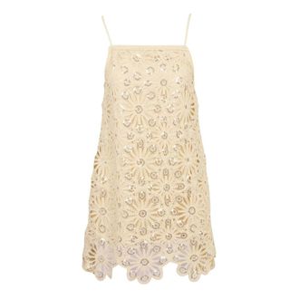 Suncoo Party Dresses, female, Beige, Size: XS Chelby Robe