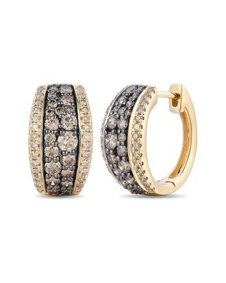 Le Vian Chocolate and Honey 14K 1.14 ct. tw. Diamond Huggie Earrings