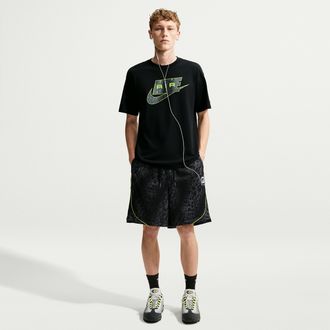Nike Mens Air All-Over-Print Mesh Shorts in Grey | IO3820-070