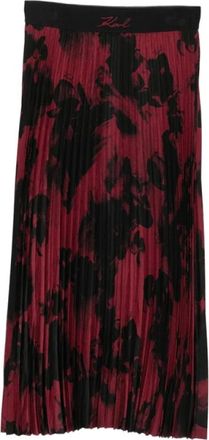 Karl Lagerfeld Gonna plissettata con stampa floreale - - Skirts - Donna - Multicolore - S