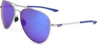 Under Armour Unisex 59 mm Blue Sunglasses