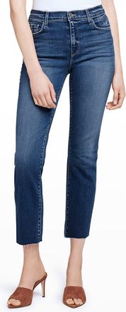 L'agence Sada Cropped Straight-Leg Jeans