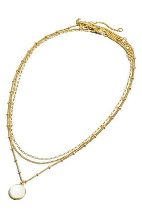 Madewell Set of 3 Necklaces in Vintage Gold at Nordstrom