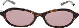 Gucci Mods Cat-eye Zonnebril - Dames - Accessoires - Bruin - Maat: ONE Size