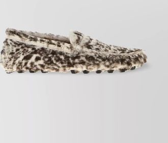 Tod's leather printed loafers