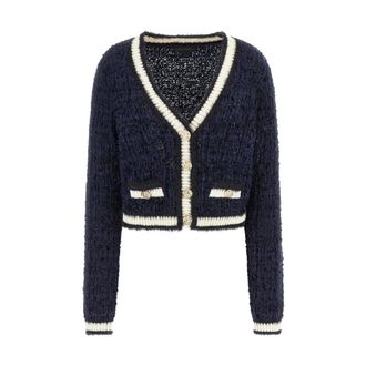 Guess Dames, Truien, Blauw, Maat: S