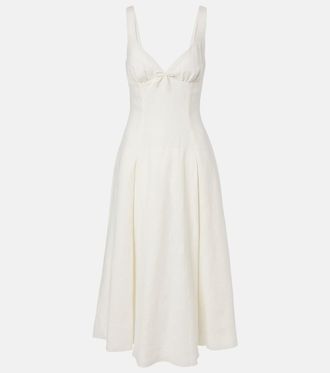 Faithfull The Brand Adalee linen midi dress