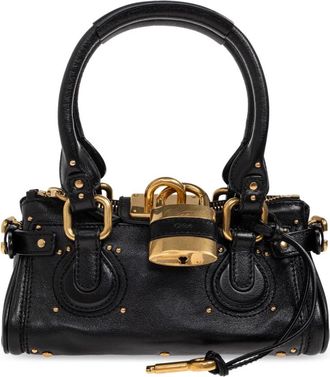 Chlo&eacute; Paddington Small Handbag - Dames - Handtassen - Zwart - ONE Size - Leer - Tassen