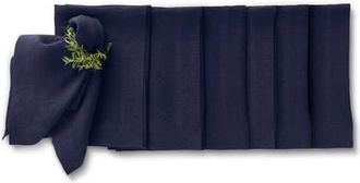 Solino Home Linen Dinner Napkins Set of 6, 20 x 20 Inch for Dining Table, Holiday and Everyday Table Decor - Sonoma in Indigo Navy at Nordstrom, Size