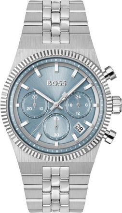 BOSS Candor Prime Chronograph Bracelet Watch, 41mm in Blue at Nordstrom