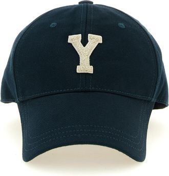 Saint Laurent Dark Green Logo Baseball Cap