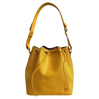 Louis Vuitton Pre-owned Bucket Bags, female, Yellow, Size: ONE SIZE Pre-owned Petit Noe Epi Shoulder Bag