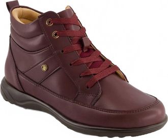Andrea Womens Total Comfort Booties In Burgundy