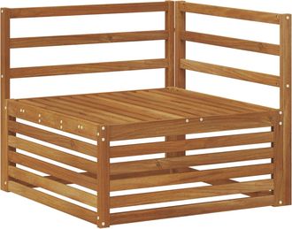 vidaXL Sof&aacute; Esquinero De Exterior Madera De Acacia S&oacute;lida Natural Vidaxl