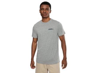 O'Neill Dawn Classic Short Sleeve T-Shirts Mens T Shirt Heather Grey : 2XL, Cotton