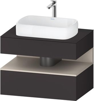 Duravit Duravit - Qatego Consola Mueble Bajo Lavabo, 1 Extra&iacute;ble, 1 Caj&oacute;n