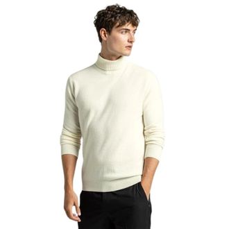 Oscar Jacobson Turtlenecks, male, White, XL, Trendy Polo