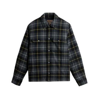 Woolrich Camisa Chaqueta Alaskan de Lana a Cuadros - Shirts - Hombre - Negro - 2XL