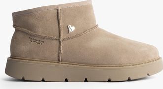 Skechers Keepsakes Cozy - Mini Womens Boots Taupe Leather - Size UK 6.5