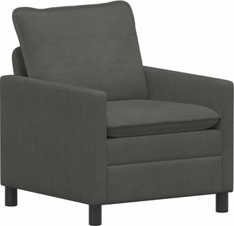 vidaXL Sof&aacute; Gris Oscuro 76 X 81 X 87,5 Cm Tela Vidaxl