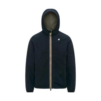 K-Way Jake Katoen Reversible - Heren - Zomerjassen - Blauw - M - Katoen - Jassen