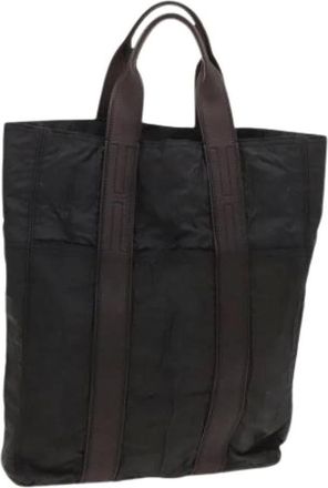 Herm&egrave;s Pre-owned Tote Bags, female, Brown, Size: ONE SIZE Pre-owned Nylon Tote Bag