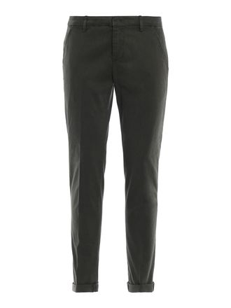 Dondup Gaubert moss green cotton blend slacks