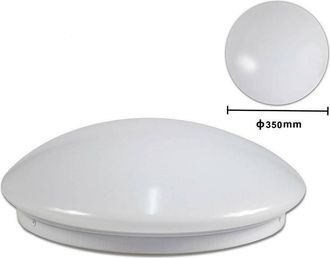 Trade Shop Trade Shop Traesio - Trade Shop - Plafoniera Bianca Da Soffitto 24 Watt 48 Led Large Luce 3000k 4000k 6500k C-0