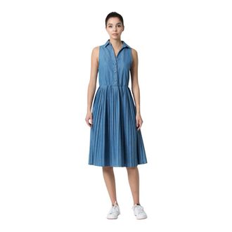 Kocca Milena L388 Denim - Dames - Casual kleedjes - Blauw - L - Denim - Kleedjes