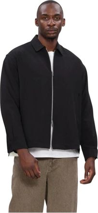 New Amsterdam Surf Association Zip Up Shirt - Heren - Zomerjassen - Zwart - S - Polyester - Jassen