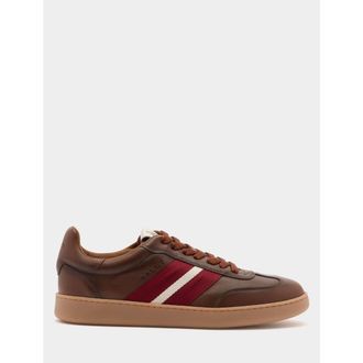 Bally Retro Crest Sneaker In Brushed Leather in Brown at Nordstrom, Size 40.5