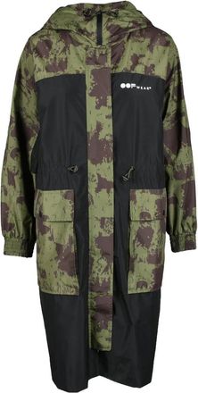 OOF Camouflage Green and Black Waterproof Parka