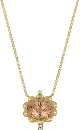 Bony Levy 18K 2.50 Ct. Tw. Diamond & Morganite Necklace