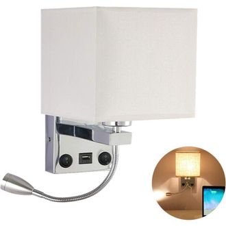 OEM Aplique De Pared Para Mesita De Noche, L&aacute;mpara De Pared Led Usb Flexible, L&aacute;mpara De Lectura, Soporte De Brazo Giratorio Para Dormitorio, Luz Nocturna